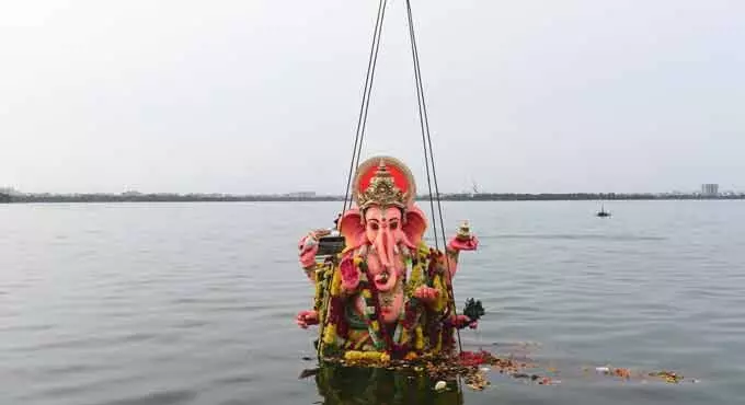 Ganesh idols will be immersed in Hussain Sagar: Bhagyanagar Ganesh Utsava Samiti