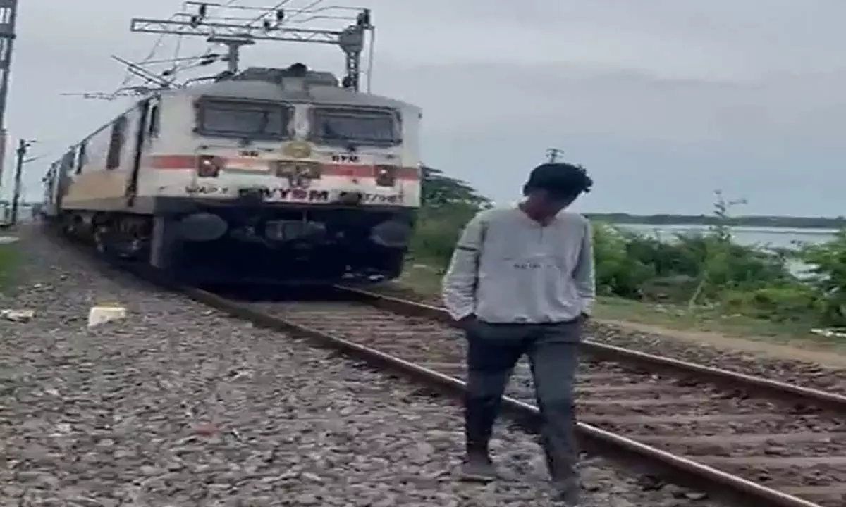 Warangal youth hit by train after Insta reel stunt goes wrong