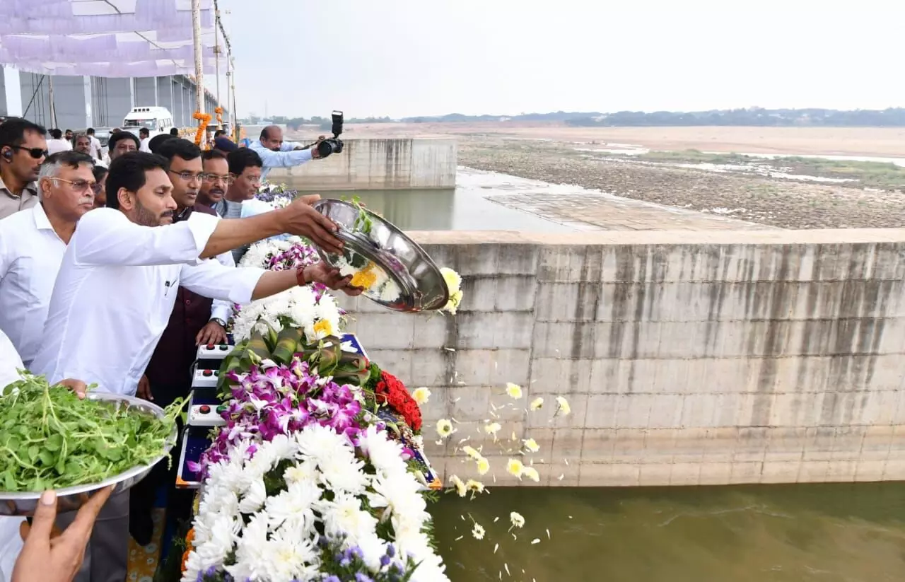 Jagan commissions Mekapati Goutham Reddy barrage; claims AP is drought-free