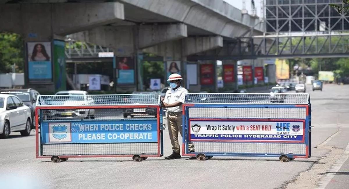 Traffic restrictions in Hyderabad