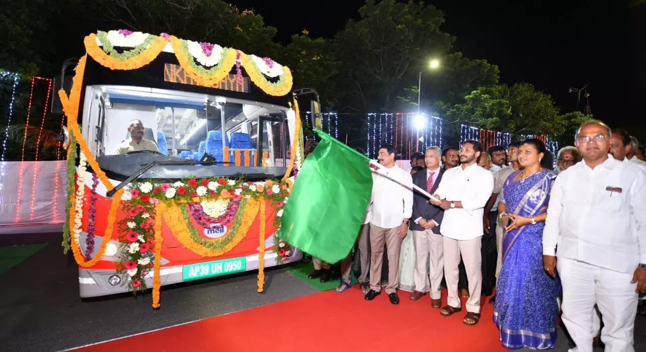 Jagan launches E-buses to Tirumala, first in AP