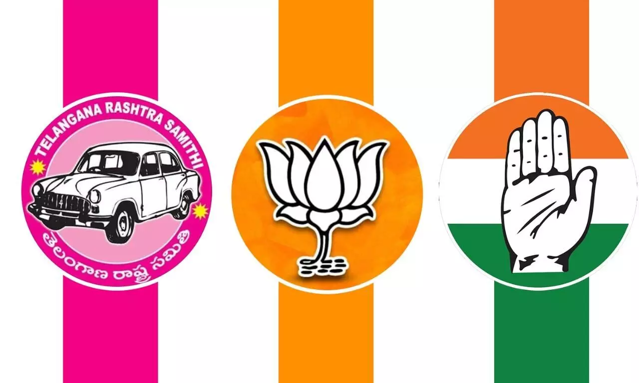 TRS - BJP - Congress