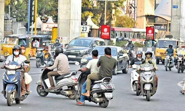 Hyderabad police drive against wrong-side driving, triple riding