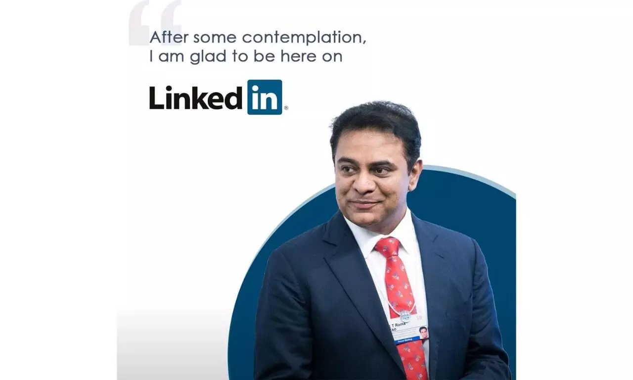 Telangana minister KTR makes his LinkedIn debut