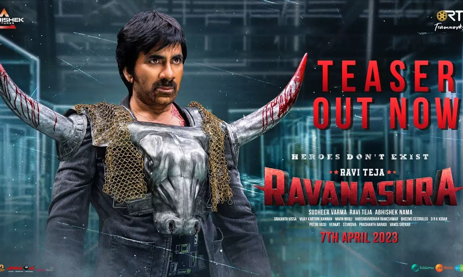 Ravanasura Teaser: Evil Avatar of Ravi Teja