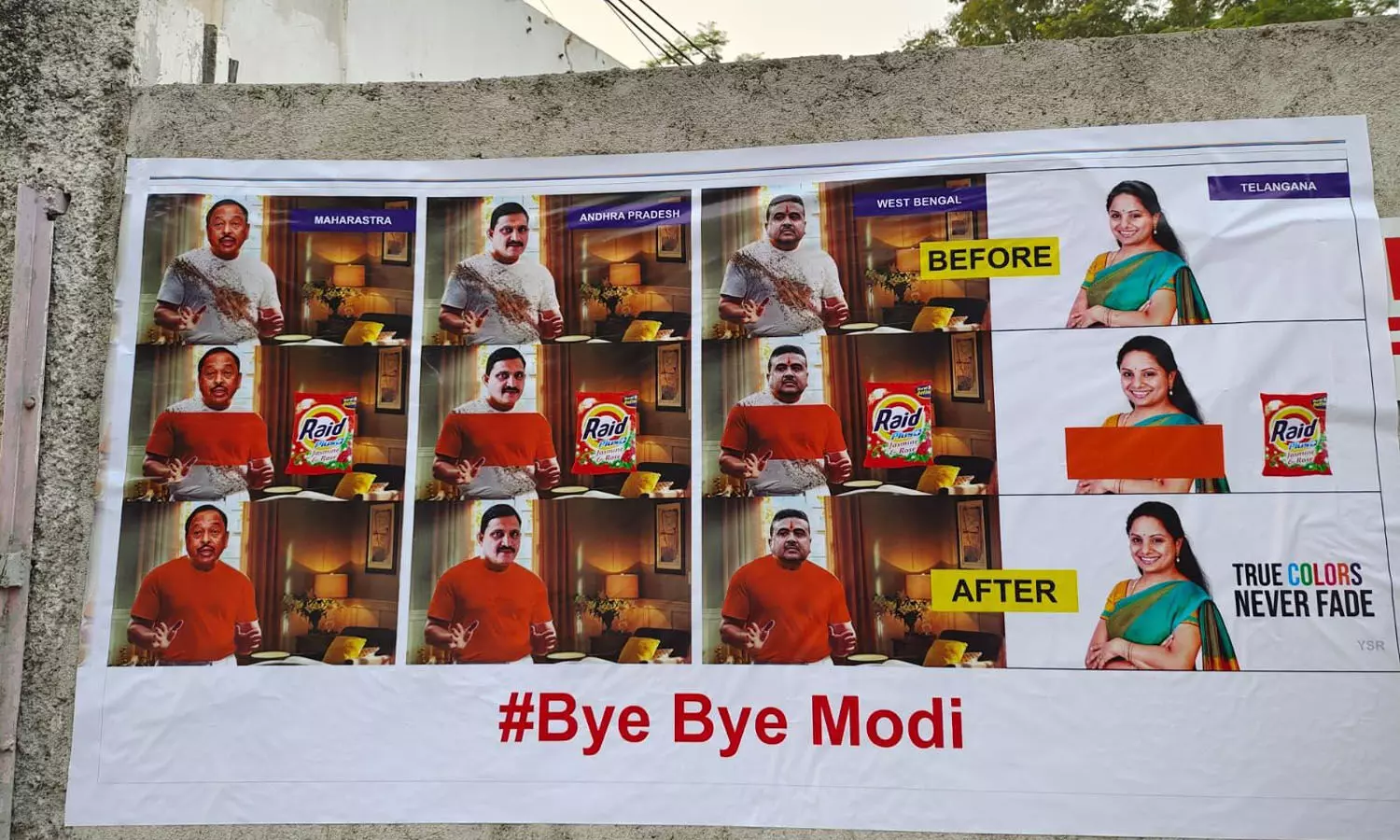 Ahead of Kavithas ED inquiry, ‘Bye-bye Modi’ posters sprung up in Hyderabad