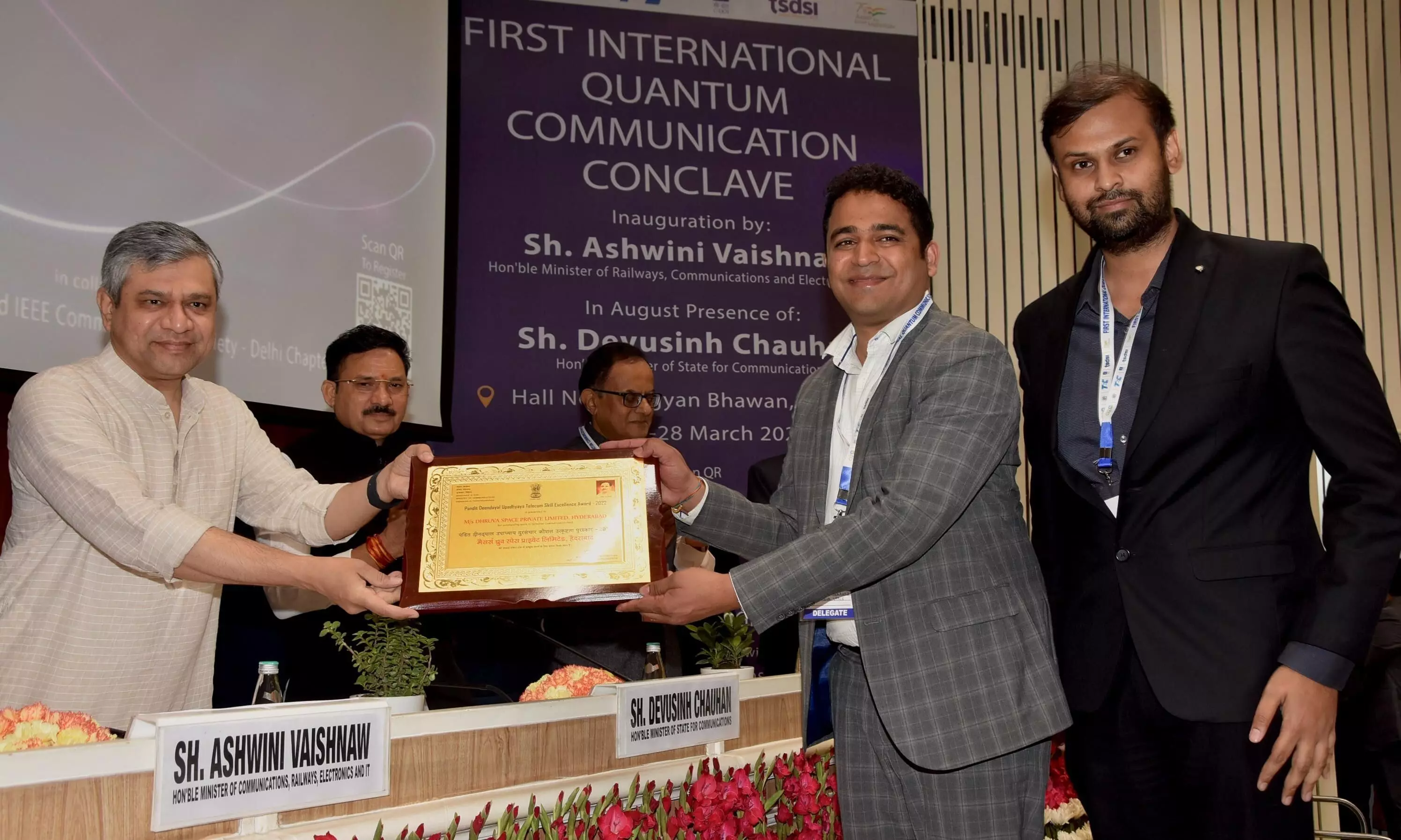 Hyderabad-based Dhruva Space wins Pandit Deendayal Upadhyaya Telecom Skill Excellence Award