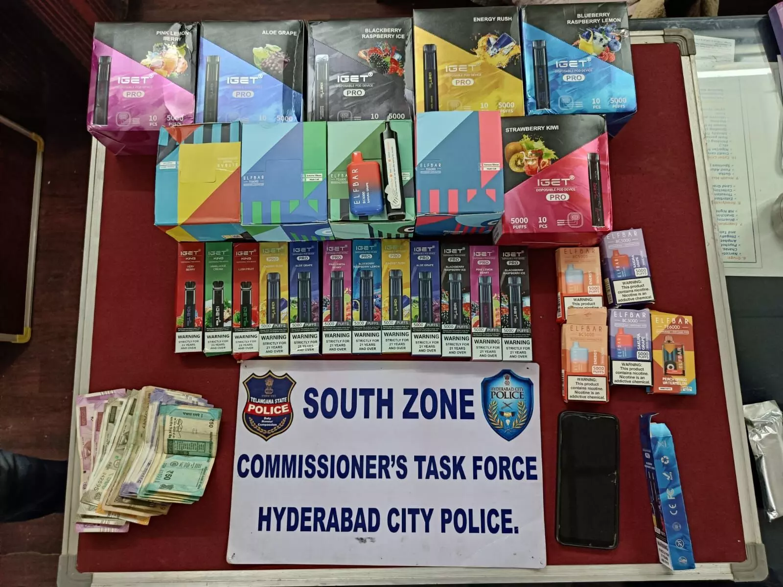 Hyderabad police seize Rs 4-lakh worth E cigarettes, one arrested