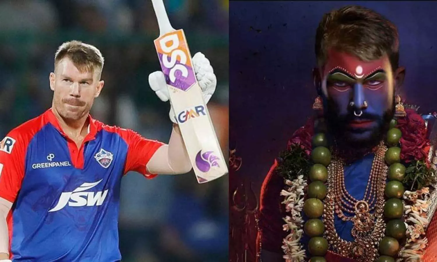 Popular cricketer David Warner recreates the viral look from Allu Arjuns Pushpa sequel