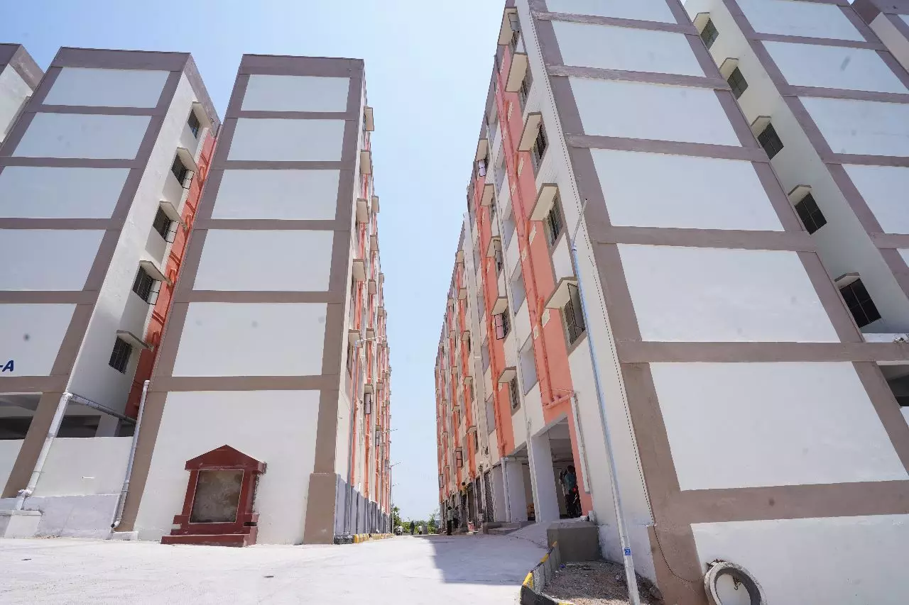 Minister Talasani Srinivas Yadav unveils 210 double-bedroom houses