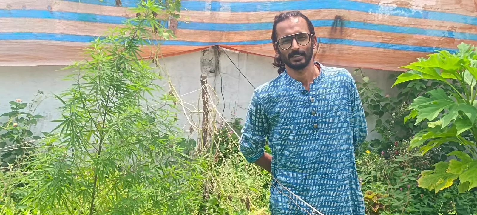 Ganja addict grows cannabis at home in Vanasthalipuram, arrested