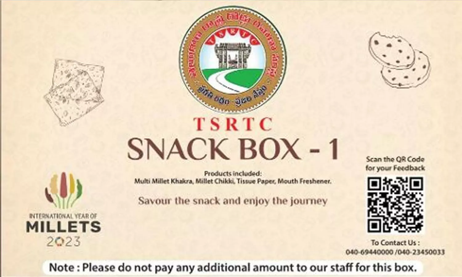 TSRTC to provide snack box to passengers in e-Garuda buses