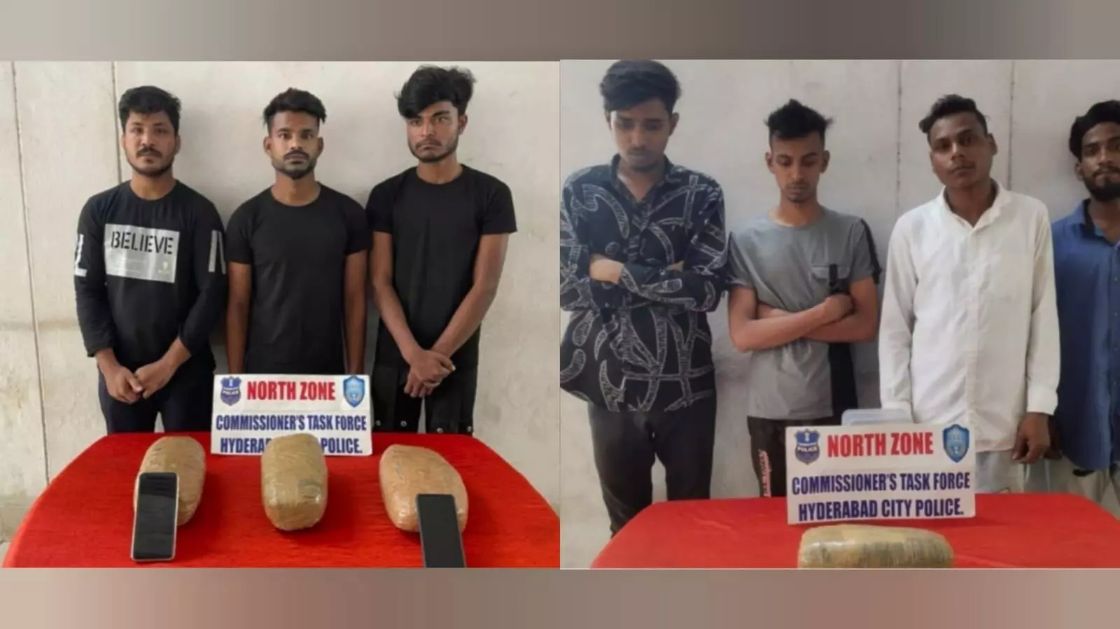 Hyderabad police nab seven interstate ganja sellers, 4.1 kg of ganja seized