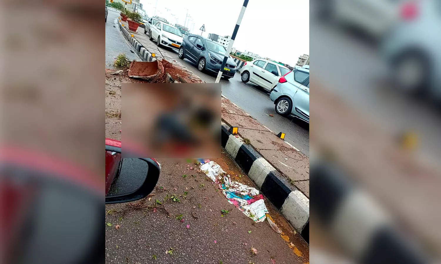 Biker dead and pillion injured in a road accident on PVNR Expressway