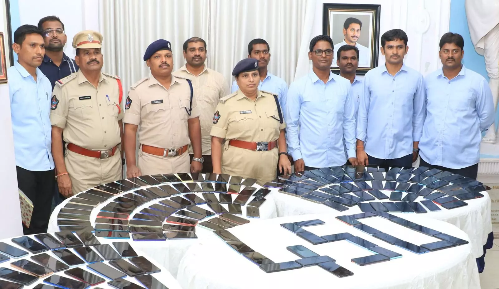 Tirupati Police recover 450 mobile phones worth Rs 82 lakh in a month