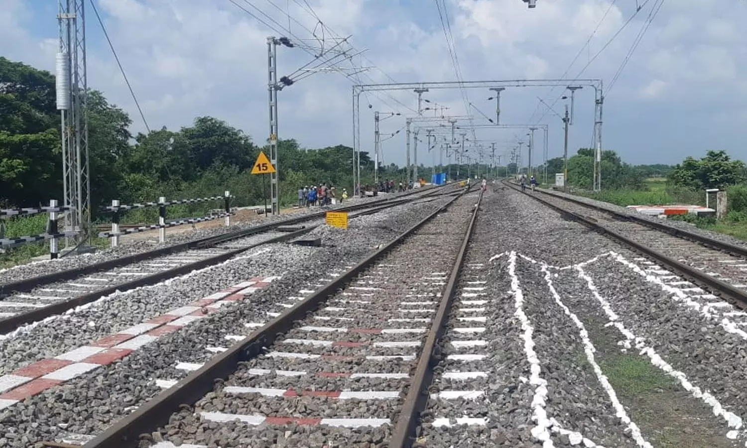SCR electrifies third railway line from Manubolu to Gudur