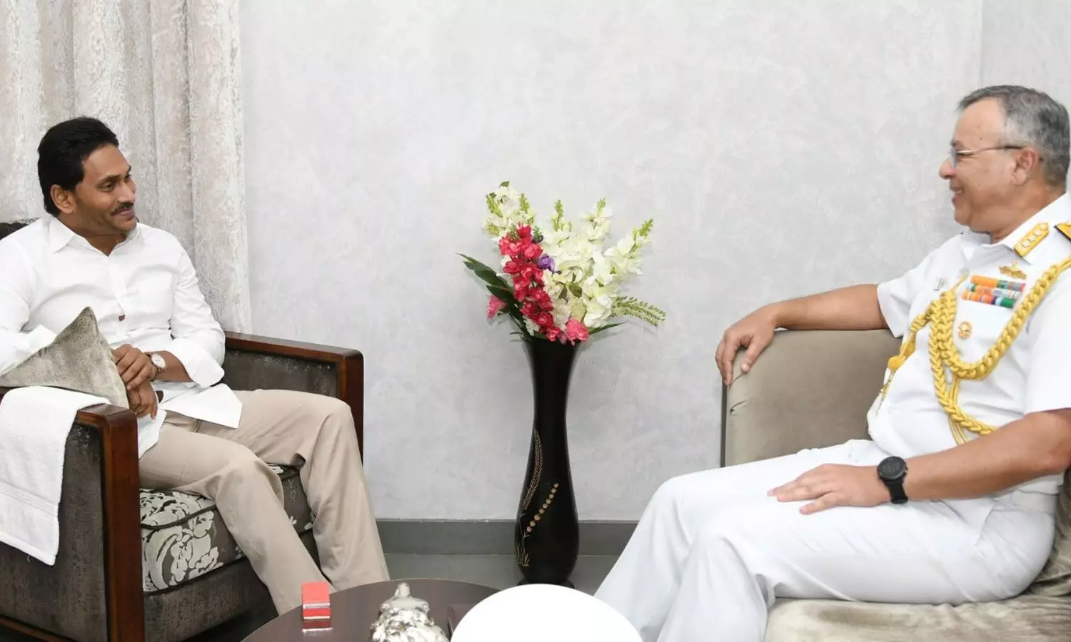 ENC Chief meets YS Jagan, discusses multilateral naval exercise Milan 2024