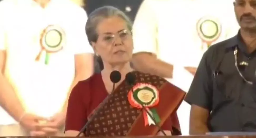 Congress government in Telangana is my dream, says Sonia Gandhi; Party announces 6 guarantees