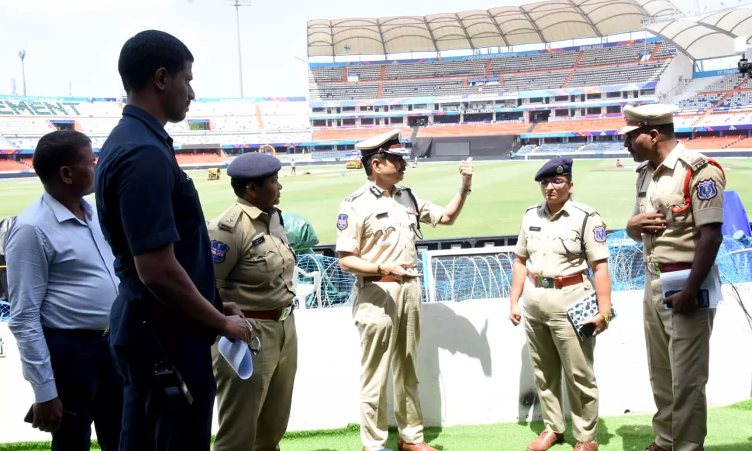 ICC World Cup 2023: Rachakonda police deploys 1,500 cops, 360 CCTV cameras  from Oct. 6-10 at Uppal Stadium