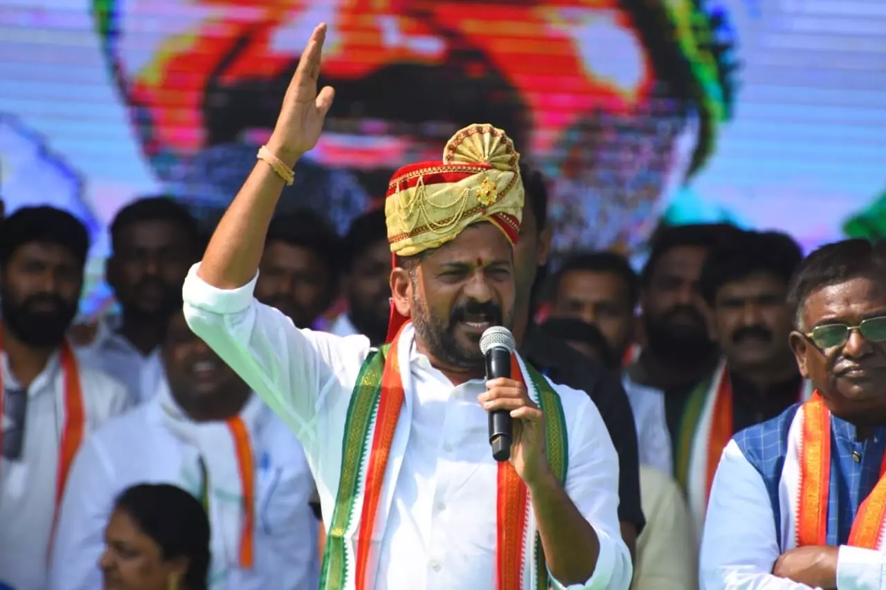 Congress will come up with portal more efficient than Dharani: Revanth Reddy in Bellampalli