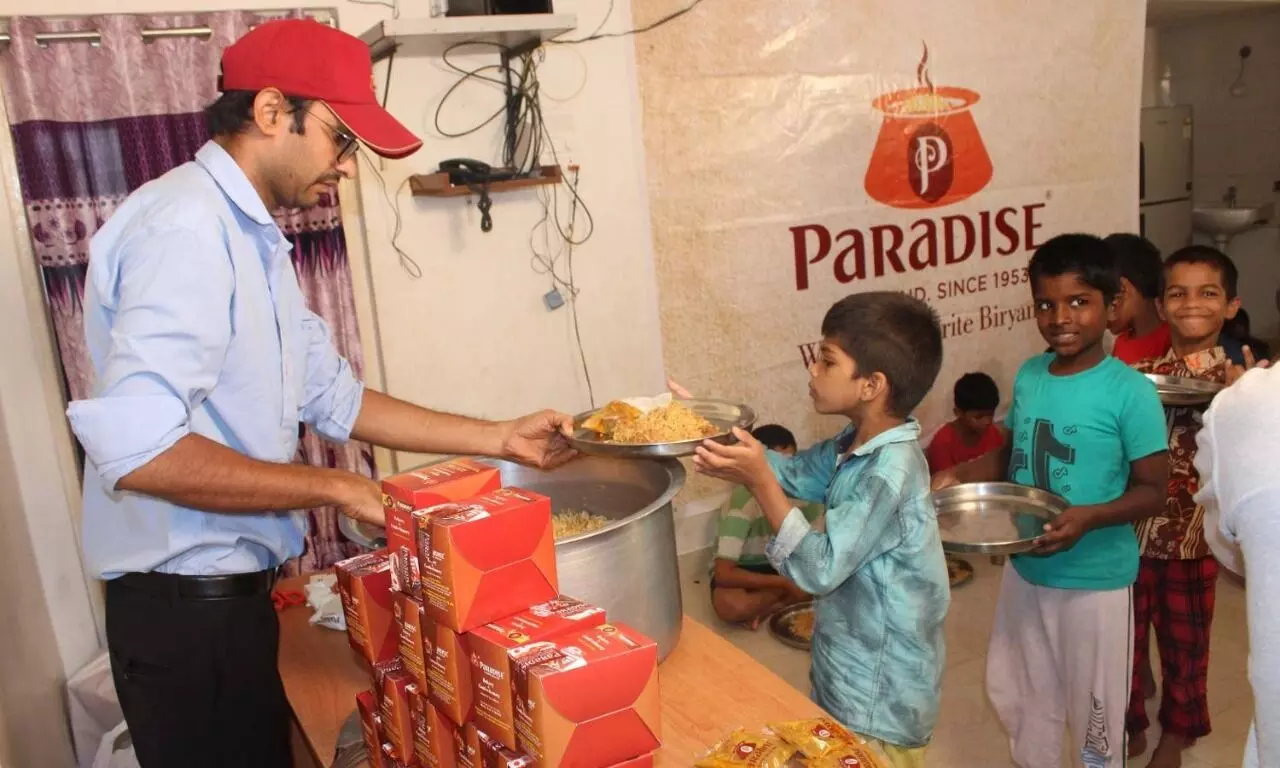 Paradise offers biryani, cookie treats to 48 orphans on Childrens Day
