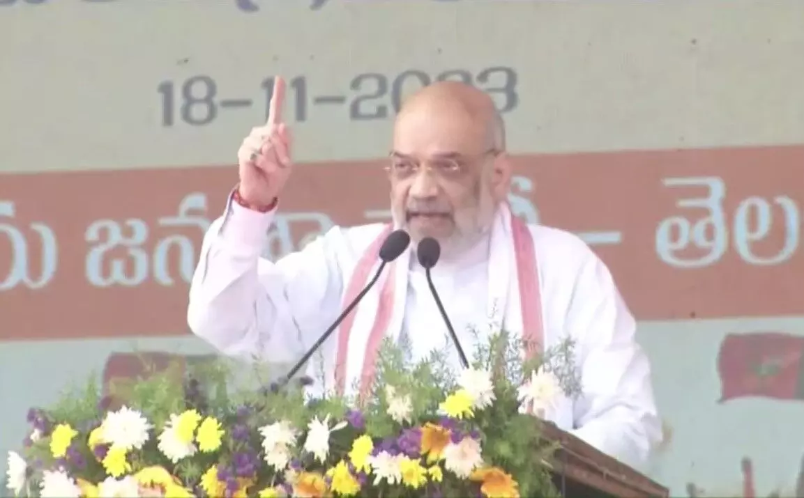 Free travel for Ayodhya darshan if BJP voted to power in Telangana, says Amit Shah