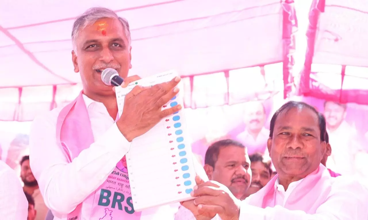 Congress conspired against farmers to stop distribution of Rythu Bandhu: Harish Rao reacts on ECIs order