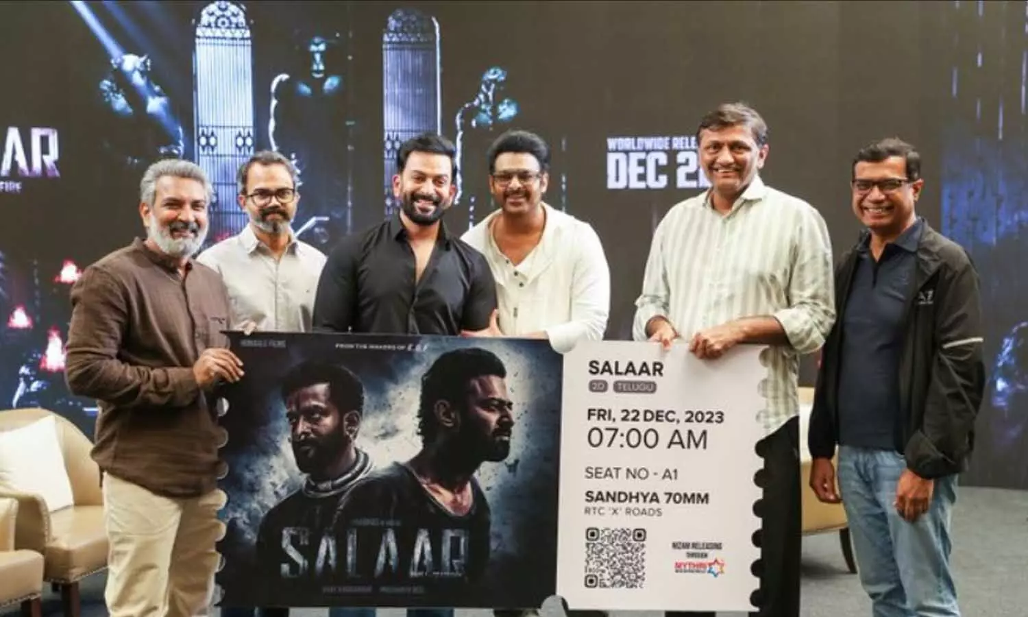 Salaar First Ticket: Sensational director Rajamouli grabs it!