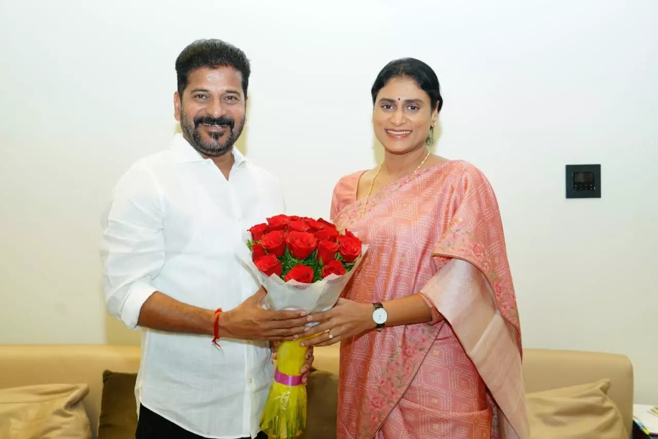 YS Sharmila invites Telangana CM Revanth Reddy for her sons marriage