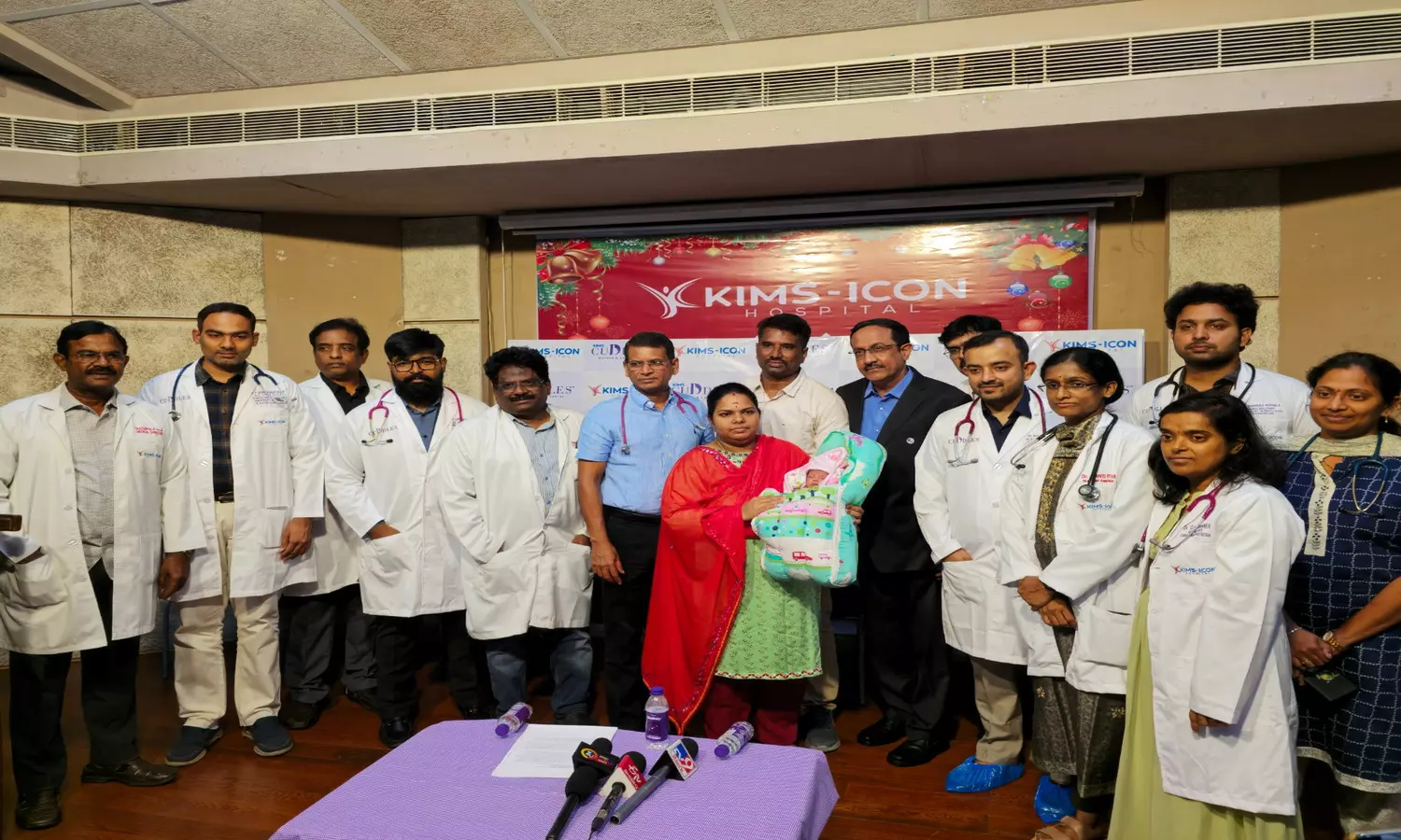 Successful complex open heart surgery by KIMS ICON Vizag on a preterm baby