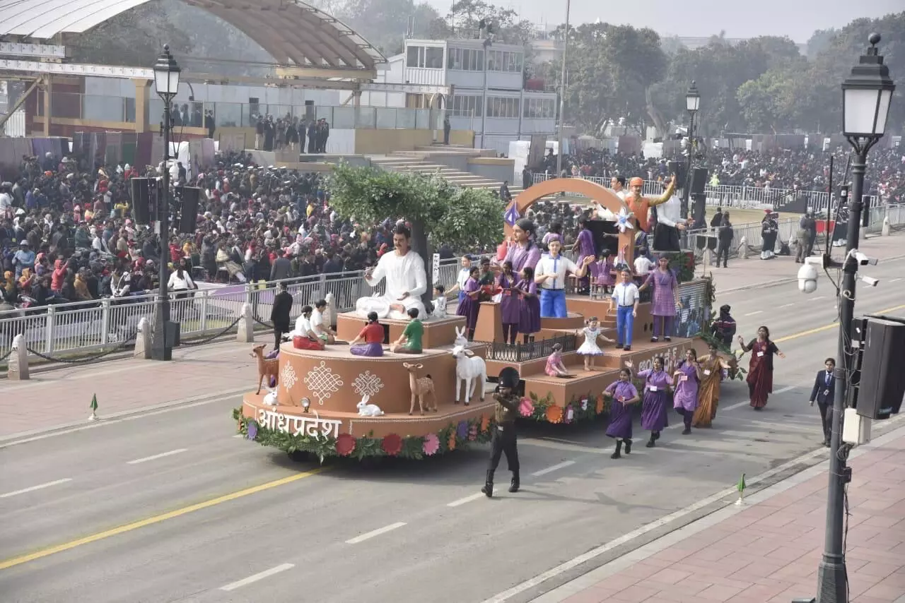 Republic Day parade in Delhi: AP’s tableau wins third prize in ‘Peoples Choice’ category