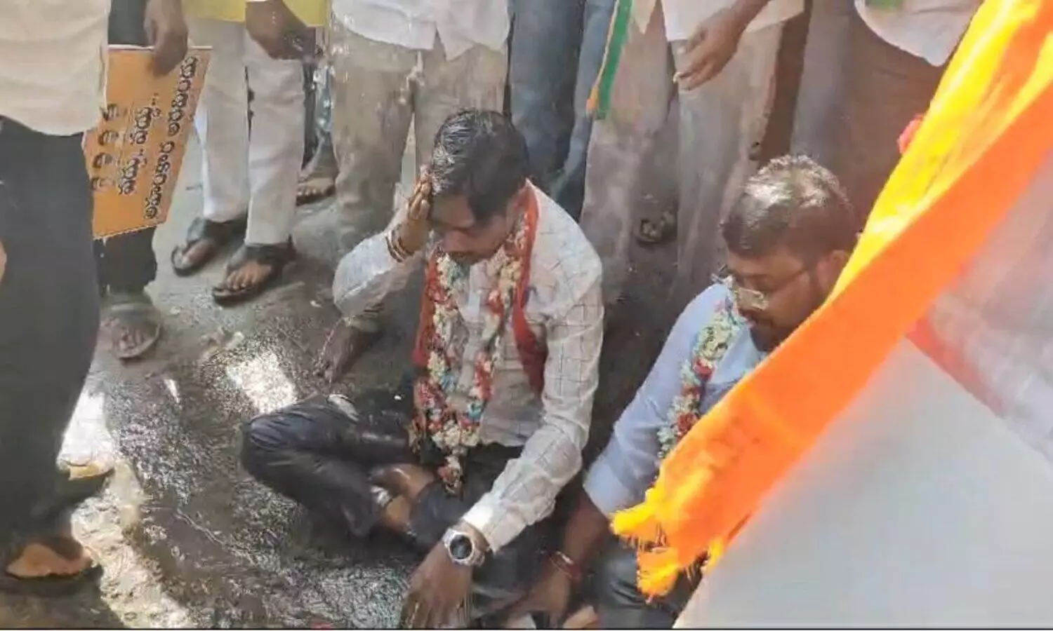 Self immolation bid by BJP activist demanding denial of ticket to Nizamabad MP Aravind Dharmapuri