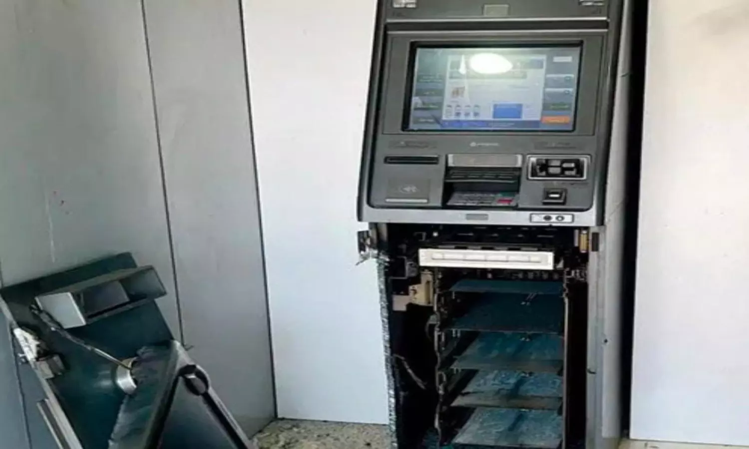 Thieves break into ATMs with gas cutter, escape with money in Peddapalli