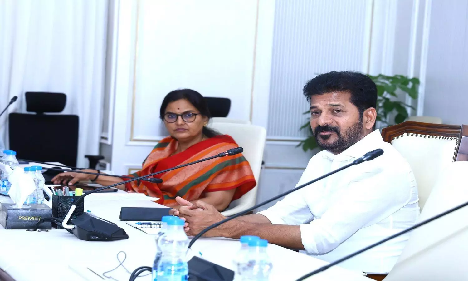 Revanth Reddy: Action if reduced prices given to paddy, no water problem in Hyderabad