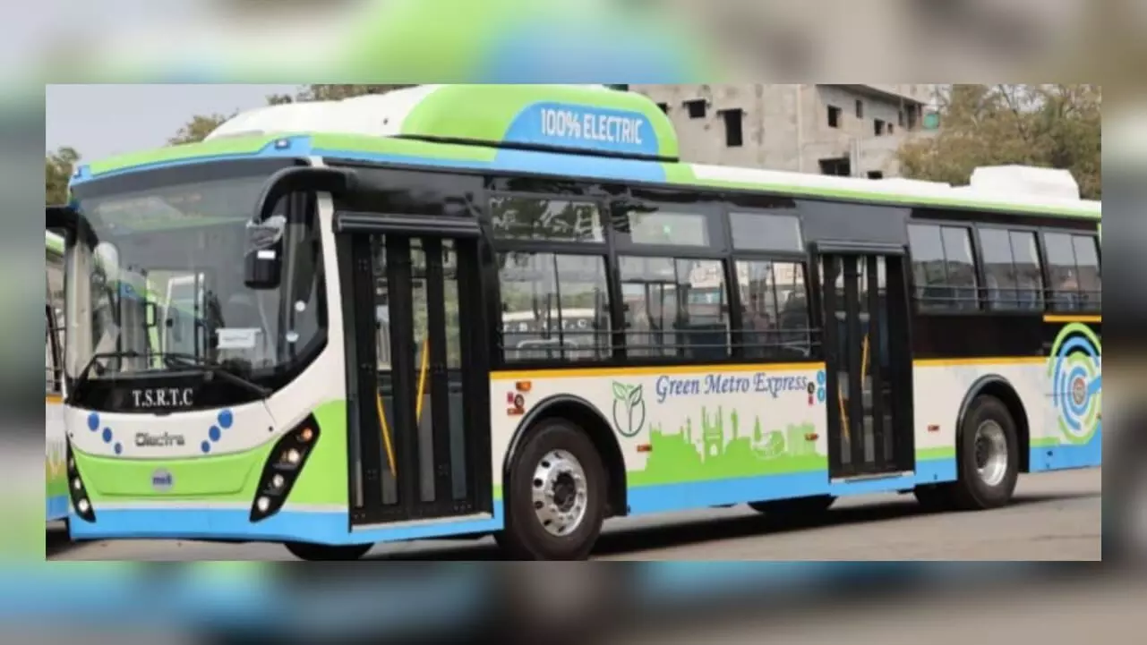 TSRTC introduces 22 eco-friendly Electric Green Metro Express buses in Hyderabad
