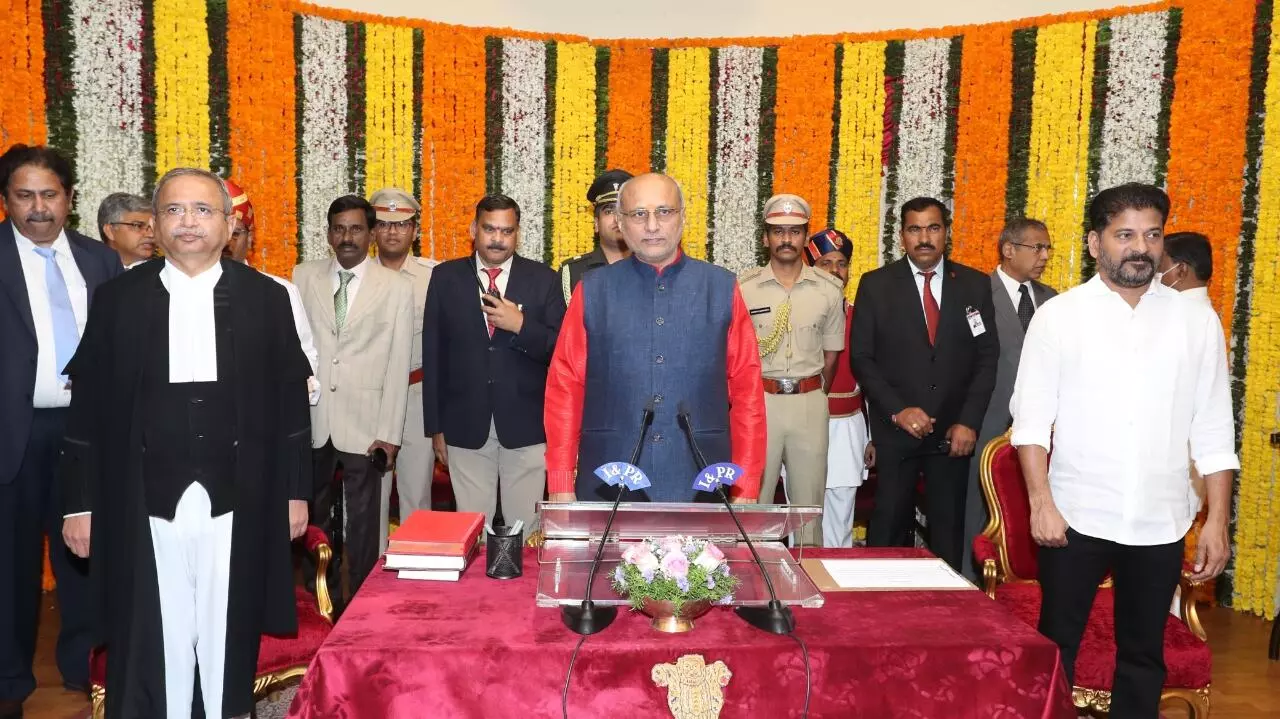 C.P. Radhakrishnan takes oath as Telangana Governor