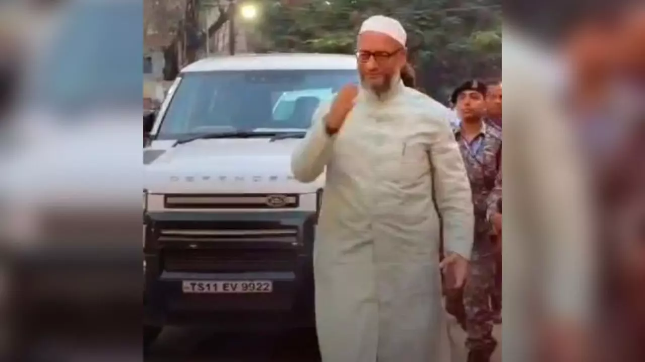 Hyderabad MP Asaduddin Owaisis vehicle faces 11 pending traffic challans worth Rs. 10,485