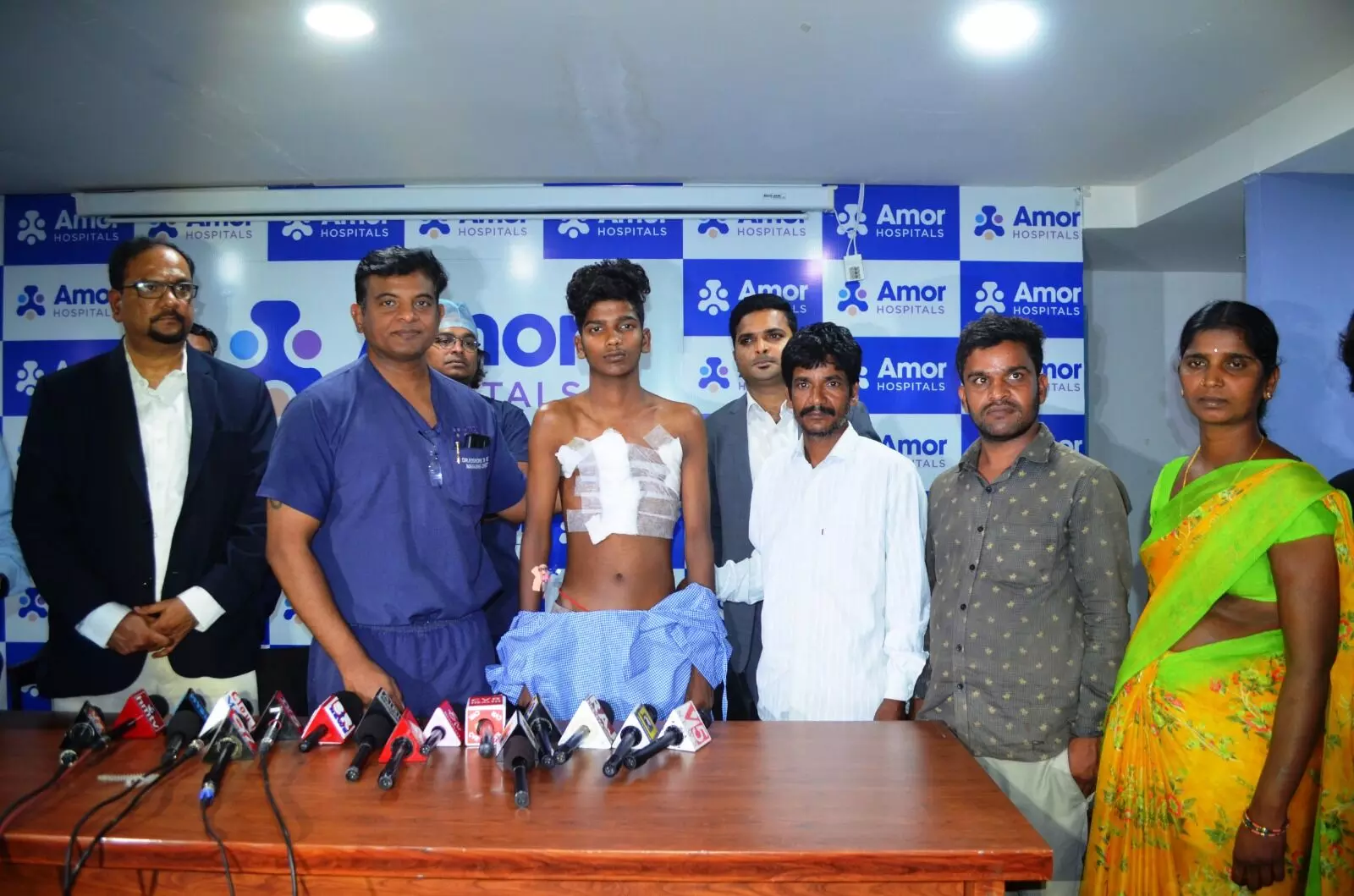 Amor Hospitals successfully treats 15-year-old boys rare chest malformation